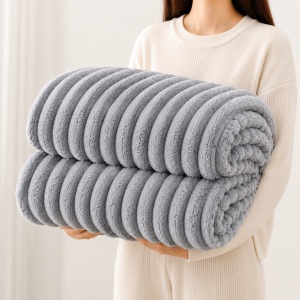 Παχιά Κουβέρτα Cocolino Stripe V12 Γκρι 200x230 cm