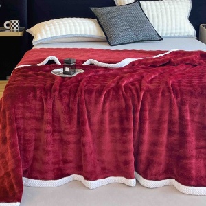 Παχιά Κουβέρτα Cocolino Bordy V9 Κόκκινη 200x230 cm