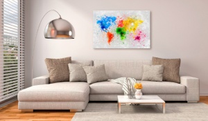 Πίνακας από φελλό - Expressionism of the World [Cork Map] 60x40 cm - Img 2