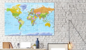Πίνακας από φελλό - Orbis Terrarum [Cork Map] 120x80 cm - Img 2