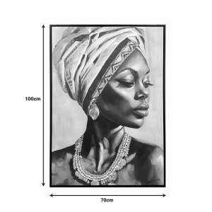 Πίνακας καμβά Zaira, Pako World, με κορνίζα, 70x3.5x100 cm - Img 2