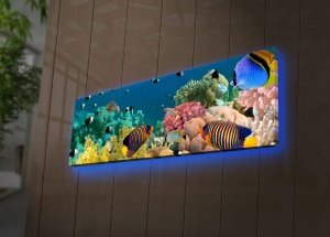 Πίνακας με LED 3090DACT Πολύχρωμο 30x90x3 cm - Img 3
