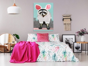 Πίνακας - Raccoon or Hare? (1 Part) Vertical 80x120 cm - Img 2