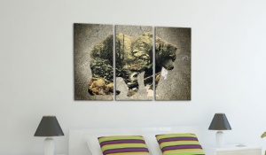 Πίνακας - The Bear in the Forest 90x60 cm - Img 2