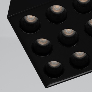 Πλαφονιέρα LED Ozzy, Μαύρη, 4000K, 9.5x9.5x8.3 cm - Img 4