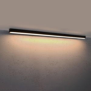 Πλαφονιέρα LED Pinne, Μαύρη, 3000K, 150x6x6 cm - Img 3