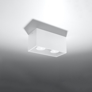 Πλαφονιέρα Quad, Λευκή, 20x10x10 cm - Img 2