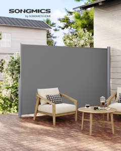 Πλευρική τέντα Songmics Γκρι 180x350 cm - Img 3
