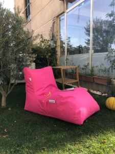 Πολυθρόνα Κήπου puf beanbag Daybed Ροζ