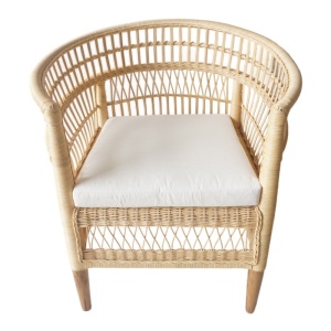 Πολυθρόνα με μαξιλάρι Necorian Φυσικό 80x70x87 cm - Img 4