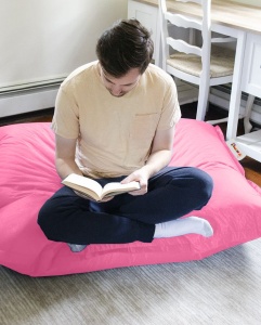 Πολυθρόνα Πουφ Κήπου Cushion Ροζ 100x100x20 cm - Img 7