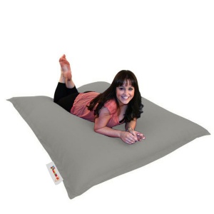 Πολυθρόνα Πουφ Κήπου Cushion Pouf Γκρι 100x100x20 cm - Img 4