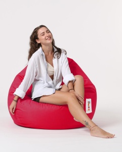 Πολυθρόνα Πουφ Κήπου Premium Κόκκινο 115x130x39 cm - Img 13