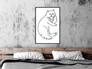 Πόστερ - Fluffy Rest, με μαύρη κορνίζα, 30x45 cm - Img 2