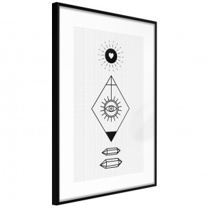 Πόστερ - Intuition, με μαύρη κορνίζα, 20x30 cm