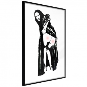 Πόστερ - Moona Lisa, με μαύρη κορνίζα, 30x45 cm