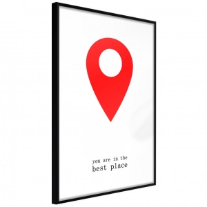 Πόστερ - The Best Location, με μαύρη κορνίζα, 30x45 cm