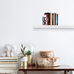 Ράφι τοίχου din μέταλλο Kitap Μαύρο 13.5x13x14 cm