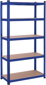 Ράφι Songmics, 5 Ράφια, 40 x 90 x 180 cm, Blue, GLR040Q01