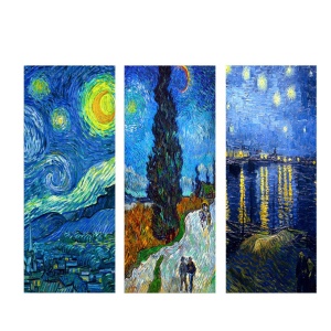 Σετ πίνακες canvas (3 τεμάχια) MDF0074 Πολύχρωμο 70x50 cm - Img 3