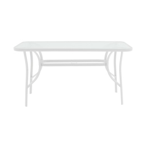 Σετ τραπεζαρίας Obbi-Ensure, Pako World, Μέταλλο, Λευκό, 120x70x70 cm - Img 6