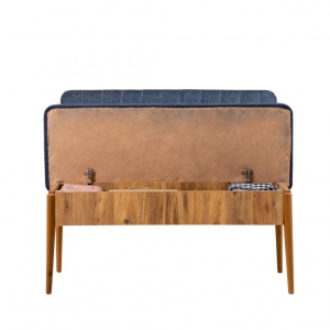 Σετ τραπέζι και καρέκλες 5 τεμάχια Vina 104 Atlantic Pine-Dark Blue - Img 2
