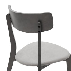 Σετ τραπέζι και καρέκλες Benson-Toto 5 τεμάχια Γκρι Rustic 80x80x75 cm - Img 6