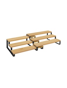 Σετ 2 βάσεις για μπαχαρικά, Songmics, Natural Μαύρο, KCS016N01