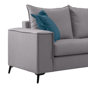 Σετ 2 διθέσιοι καναπέδες Verona x2 Pako World Ανοιχτό Γκρι 225x93x100 cm - Img 6