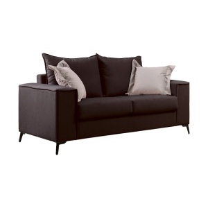Σετ 2 διθέσιοι καναπέδες Verona x2 Pako World Σκούρο Γκρι 225x93x100 cm - Img 5