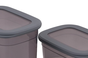 Σετ 24 δοχεία αποθήκευσης τροφίμων BNMPOLI - 24, Ανθρακί - Img 8