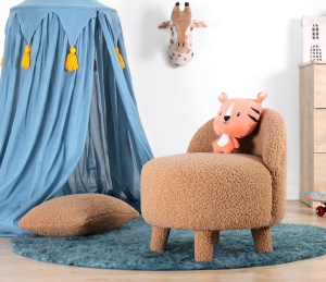 Σκαμπό Reza Camel 45x47 cm - Img 2