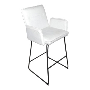 Σκαμπό μπαρ Essential Λευκό 57x64.5x107 cm