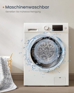 Στρογγυλό Χαλί Songmics Μπεζ 120x120 cm - Img 6