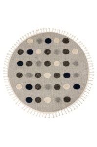 Στρογγυλό Χαλί copii Fano Γκρι 133x133 cm