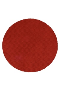 Στρογγυλό Χαλί Diamond Cut Κόκκινο 120x120 cm