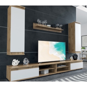Σύνθεση TV Sandro, Δρυς, 175x37x160 cm - Img 2