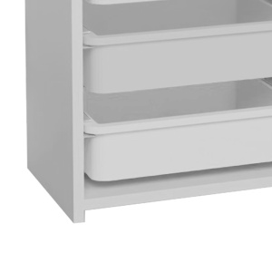 Συρταριέρα Toily με καλάθια λευκή μελαμίνη 45x30x78 cm - Img 5