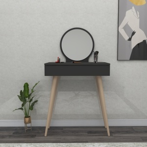 Τουαλέτα μακιγιάζ Siena Ανθρακί 72x35x129.2 cm - Img 3