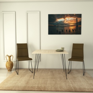 Τραπέζι Sandalf Square-Oak