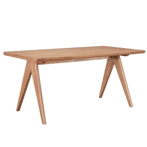 Τραπέζι Winslow rubberwood, σε Ανοιχτό Καρυδί 160x85x75 cm