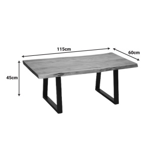 Τραπεζάκι σαλονιού Miles Καφέ 115x60x45 cm - Img 6