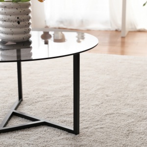 Τραπεζάκι σαλονιού Trio sehpa / fume tempered glass S402F - Img 4