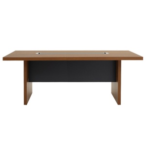 Τραπέζι συνεδριάσεων Oscar 5 cm Καρυδί-Ανθρακί 240x120x76 cm - Img 3