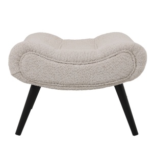 Υποπόδιο πολυθρόνας Silla, Pako World, Μπεζ, 68x58x40 cm - Img 5