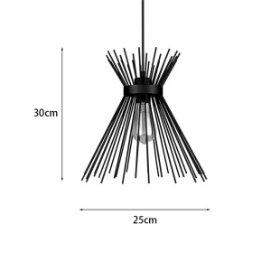 Φωτιστικό οροφής Candle I Μαύρο 25x25x30 cm - Img 3