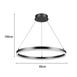 Φωτιστικό οροφής LED Nebrian Χρυσό 60x60x15 cm - Img 3