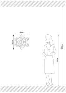 Φωτιστικό Τοίχου Fulg de nea 606-A, Μαύρη Σκιά - Img 5