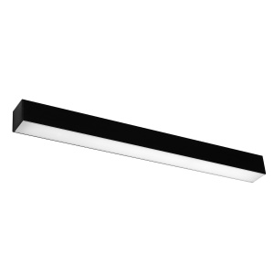 Φωτιστικό τοίχου LED Pinne, Μαύρο, 3000K, 67x6x6 cm