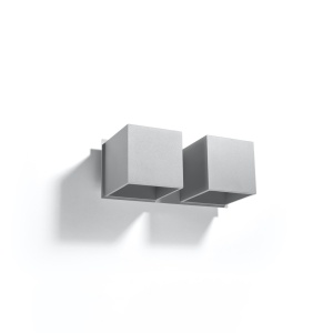 Φωτιστικό τοίχου Quad, Γκρι, 26x12x11 cm - Img 2